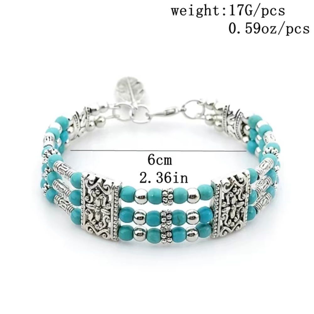 Boho Style Three Layers Beaded Bracelet